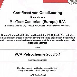 VCA** Petrochem accreditation