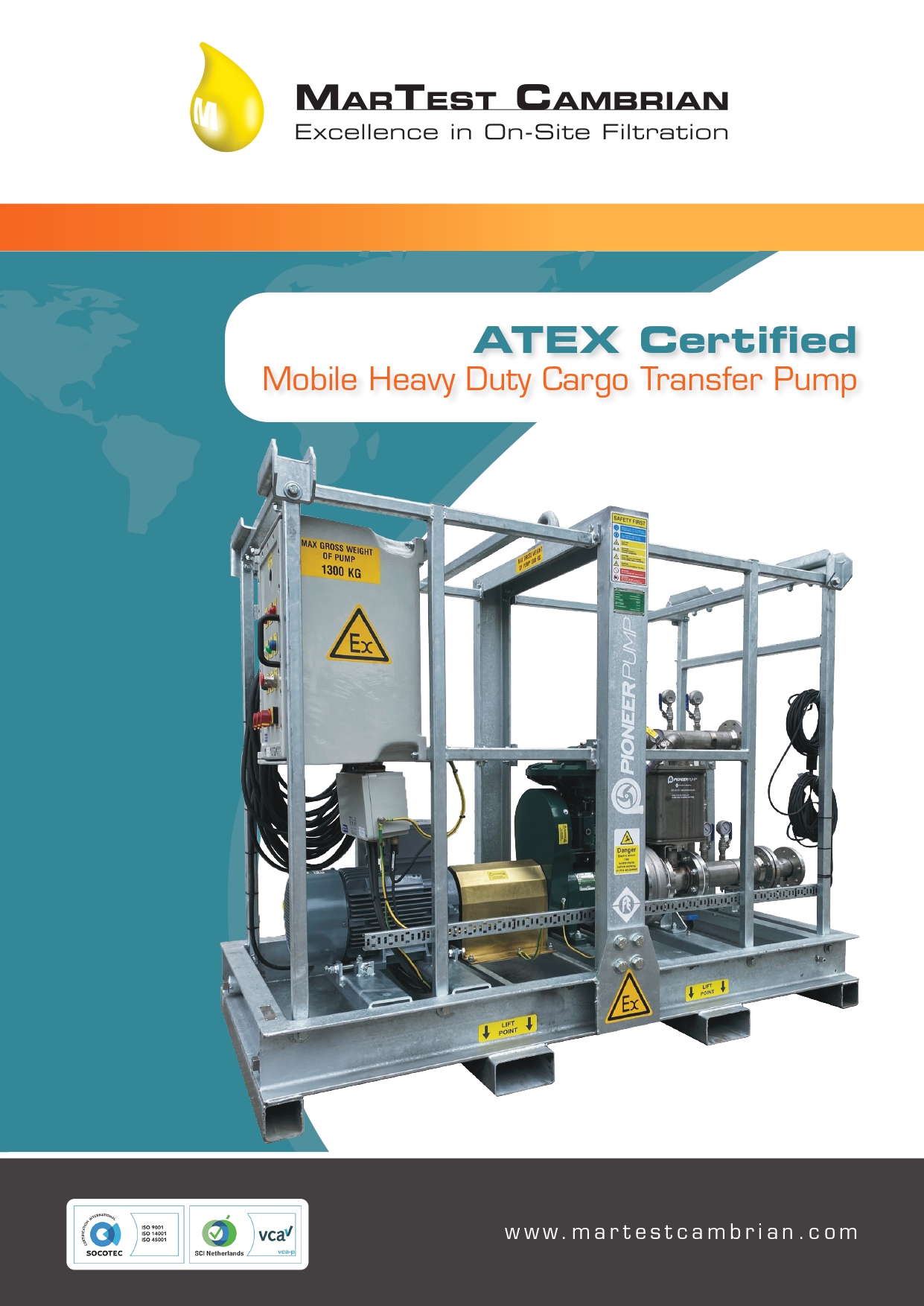 New ATEX certified cargo transfer pump